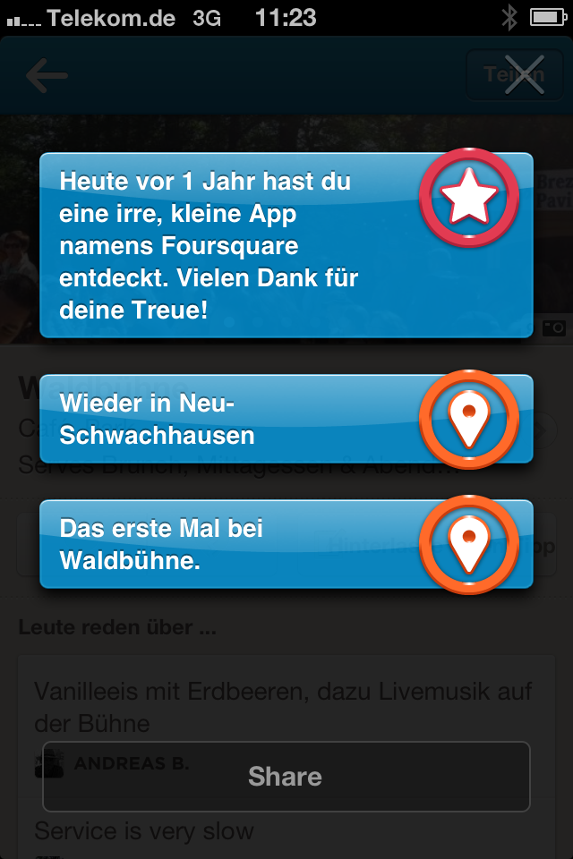 Nicolas Scheidtweiler - 1 Jahr Foursquare