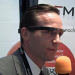 Nicolas with Google Glass at the App Days 2013