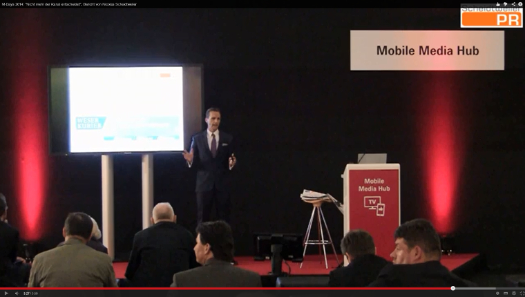 Nicolas Scheidtweiler - Referent auf dem Mobile Media Hub - M-Days 2014