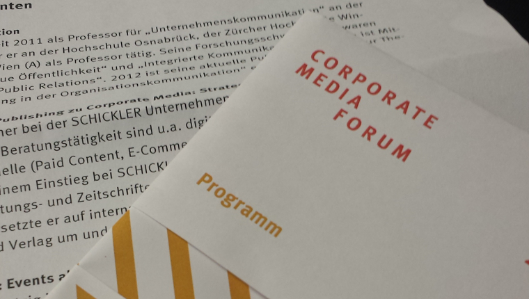 Ein Potpourri: Das Corporate Media Forum 2014