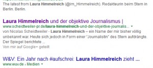 Snippet in der Google-Suche - PR Agentur Bremen