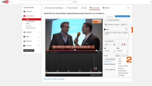 Youtube-Videos verknüpfen - Einstellungen zur Anmerkung - PR-Blog aus Bremen