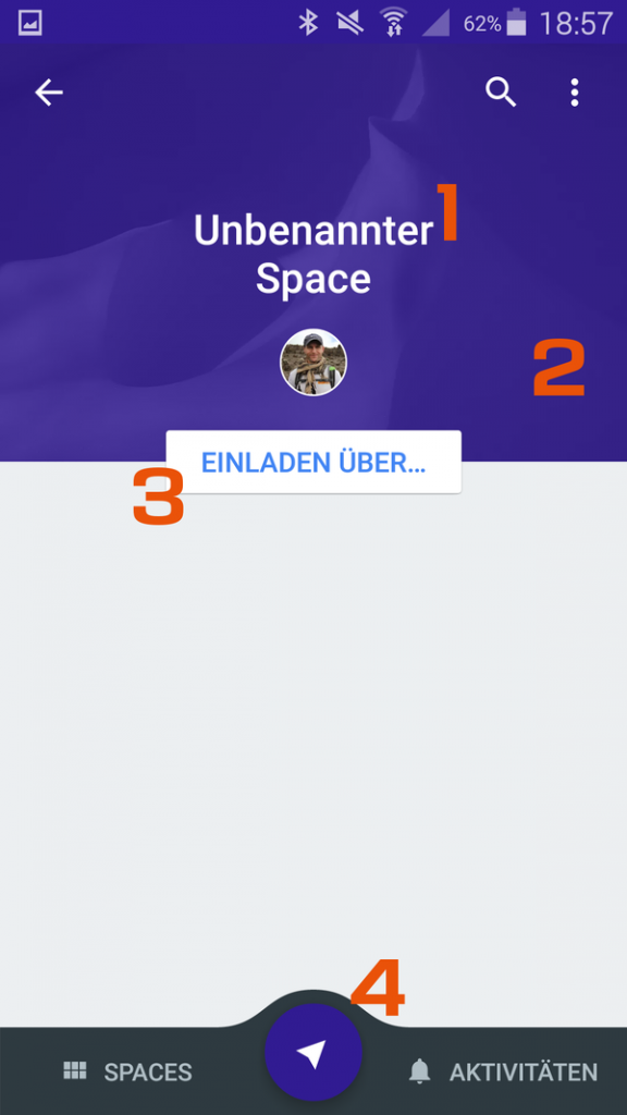 Google Spaces App - 3 - Neuen Space anlegen