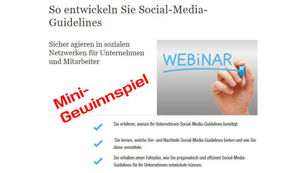 Zum Artikel - Gewinnspiel Springer Gabler-Webinar