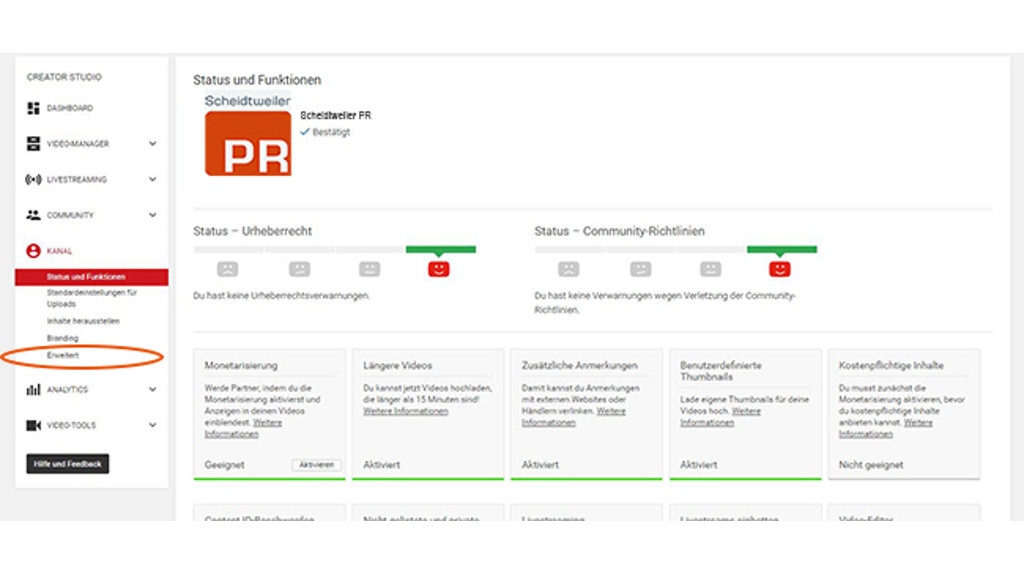 Youtube-Kanal verknüpfen und bestätigen - Titel-Bild