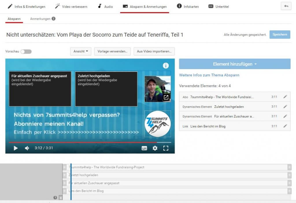 Abspann von Youtube-Videos - PR-Newsletter