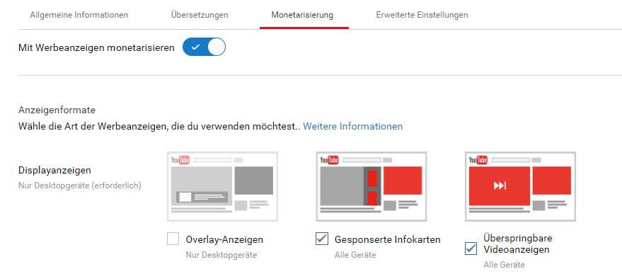 Monetarisierung von Youtube-Videos - PR-Newsletter