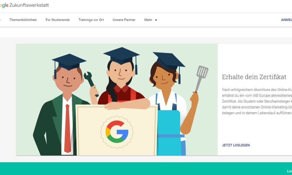 Google"Universität" Ausbildung zum OnlineMarketingExperten