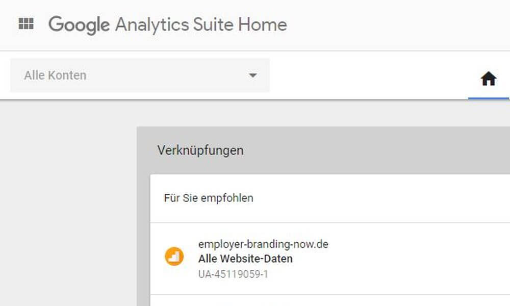 360 Grad bei der Google Analytics Suite Home als Option - PR-Blog