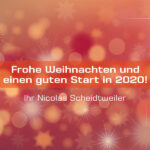 Nicolas Scheidtweiler wünscht frohe Weihnachten 2019